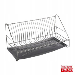 SUSZARKA DO NACZYŃ 1-POZIOMOWA 80CM BIAŁA Z TACKą