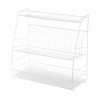 SUSZARKA DO NACZYŃ 3-POZIOMOWA 50CM BIAŁA Z TACKą
