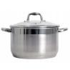 GARNEK GRUBE DNO POKRYWKA 4,5L 22 CM STALOWY INDUKCJA GAZ