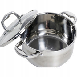 GARNEK GRUBE DNO POKRYWKA 4,5L 22 CM STALOWY INDUKCJA GAZ