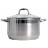 GARNEK GRUBE DNO POKRYWKA 4,5L 22 CM STALOWY INDUKCJA GAZ