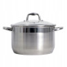 GARNEK GRUBE DNO POKRYWKA 4,5L 22 CM STALOWY INDUKCJA GAZ