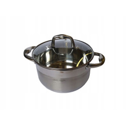 GARNEK GRUBE DNO POKRYWKA 4,5L 22 CM STALOWY INDUKCJA GAZ