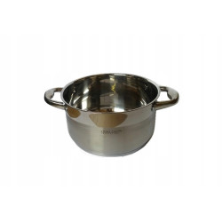GARNEK GRUBE DNO POKRYWKA 4,5L 22 CM STALOWY INDUKCJA GAZ