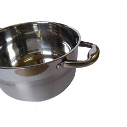GARNEK GRUBE DNO POKRYWKA 4,5L 22 CM STALOWY INDUKCJA GAZ