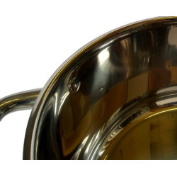 GARNEK GRUBE DNO POKRYWKA 4,5L 22 CM STALOWY INDUKCJA GAZ