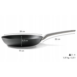 Patelnia tradycyjna Skottsberg 28 cm stal węglowa