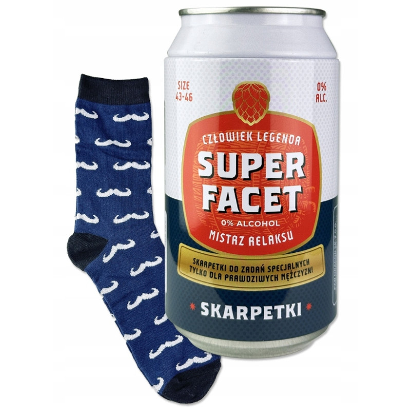 Skarpetki w puszcze prezent dla faceta SUPER FACET dla niego na urodziny