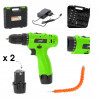 GardenLine Wiertarko-wkrętarka akumulatorowa 500W 12V
