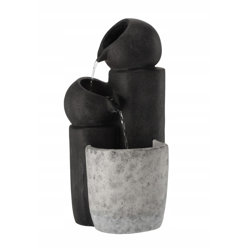 FONTANNA OGRODOWA 3-STOPNIOWA 25 X 25 X 53 CM LED