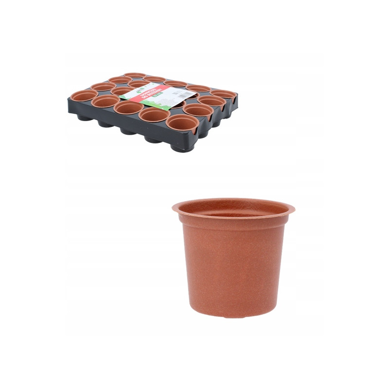 Doniczki na Rozsady Komplet Paletka Plastik 20 szt 6 cm