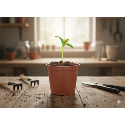 Doniczki do rozsady 12 sztuk 6 cm tacka na sadzonki 27x17 cm