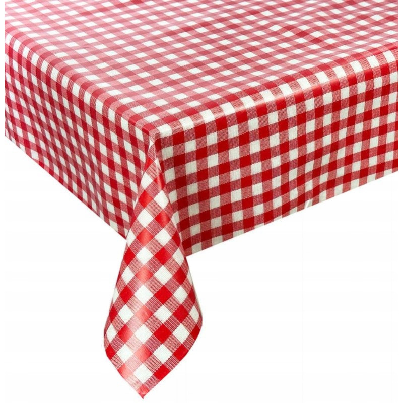Cerata w Rolce Kratka Czerwona krata 140 cm x 20 m cała Rolka
