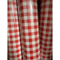 Cerata w Rolce Kratka Czerwona krata 140 cm x 20 m cała Rolka