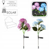 LAMPA SOLARNA 68CM HORTENSJA LED ZIMNY BIALY MIX KOLORÓW 1szt