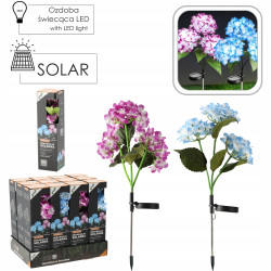 LAMPA SOLARNA 68CM HORTENSJA LED ZIMNY BIALY MIX KOLORÓW 1szt