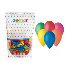 BALONY PASTELOWE RÓŻNOKOLOROWE G90 - 10 CALI 26 CM 50 SZTUK