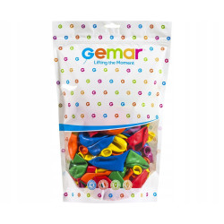 BALONY PASTELOWE RÓŻNOKOLOROWE G90 - 10 CALI 26 CM 50 SZTUK