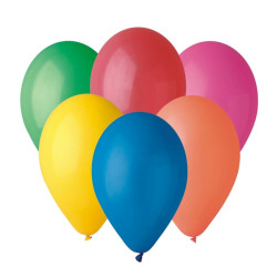BALONY PASTELOWE RÓŻNOKOLOROWE G90 - 10 CALI 26 CM 50 SZTUK