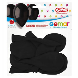 BALONY 10 SZT PREMIUM CZARNE