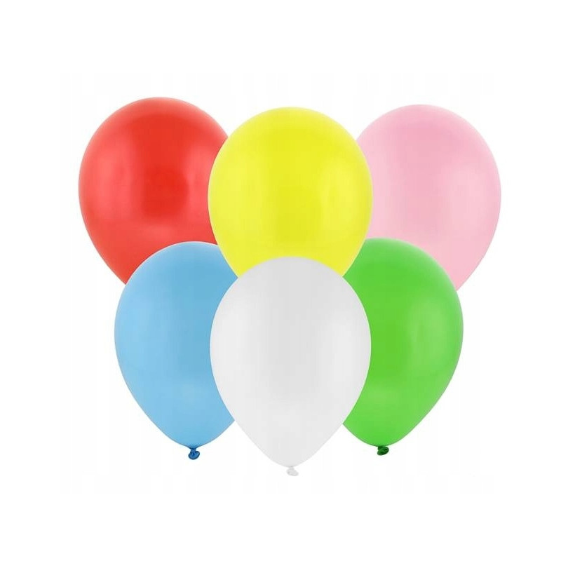 BALONY LATEKSOWE 9 cali 23 cm - PASTELOWE KOLOROWE - 50 sztuk GODAN