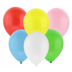BALONY LATEKSOWE 9 cali 23 cm - PASTELOWE KOLOROWE - 50 sztuk GODAN