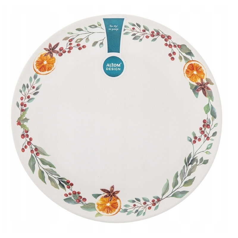 TALERZ DESEROWY WINTER TEA 20cm świąteczny zimowy talerzyk