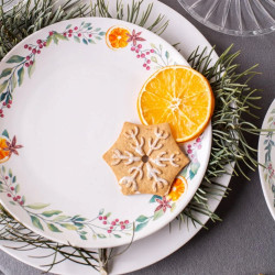 TALERZ DESEROWY WINTER TEA 20cm świąteczny zimowy talerzyk