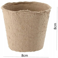 24x DONICZKI TORFOWE BIODEGRADOWALNE DO ROZSAD 8x8CM DONICZKI WYSIEWNE