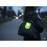 Opaska odblaskowa z LAMPKĄ LED i baterią JASKARAWA zieleń
