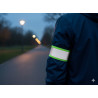 Opaska odblaskowa z LAMPKĄ LED i baterią JASKARAWA zieleń