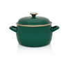 Garnek emaliowany Dark Green 22 cm 5,4 l ciemnozielony METALAC