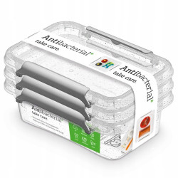 Zestaw 3 pojemników antybakteryjnych Antibacterial* 350 ml ORPLAST