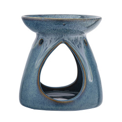 KOMINEK ZAPACHOWY PORCELANOWY 9.5X9.5X10.5 CM NIEBIESKI