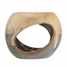 KOMINEK ZAPACHOWY PORCELANOWY 13.5X8X10.5 CM SZARY