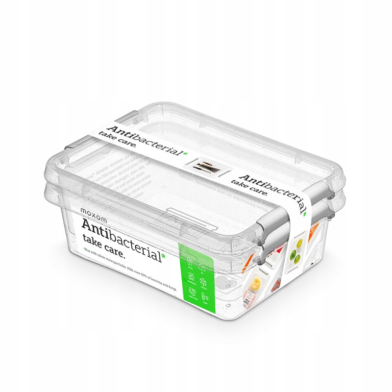 Zestaw 2 pojemników antybakteryjnych Antibacterial* 1,15 l ORPLAST
