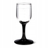 KOMPLET 6 KIELISZKÓW DO WÓDKI 35ML CZARNA NÓŻKA ONYX