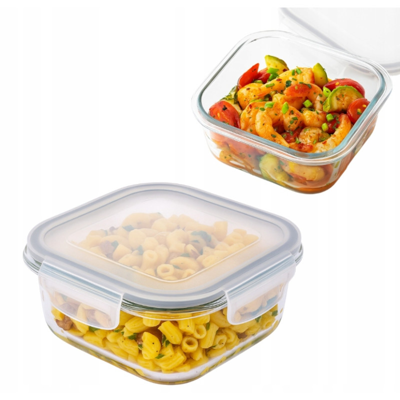 LunchBox Pojemnik szklany na żywność z pokrywą Altom Design Fresh 0,75 l