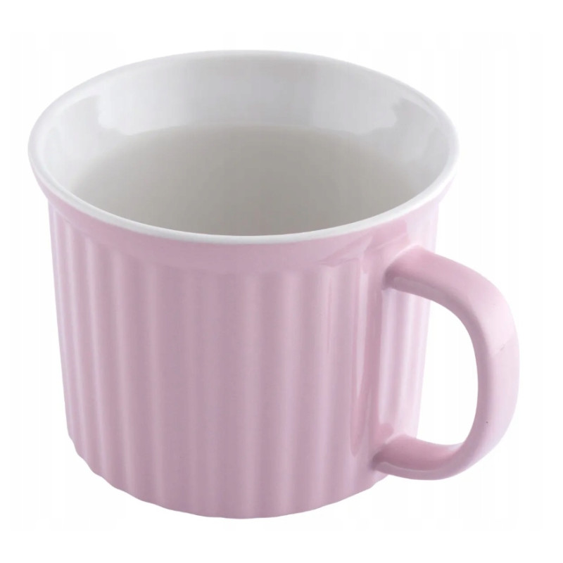 Kubek na zupę ceramiczny duży kubek do kawy Altom Design Fusion Pink 650 ml
