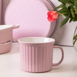Kubek na zupę ceramiczny duży kubek do kawy Altom Design Fusion Pink 650 ml