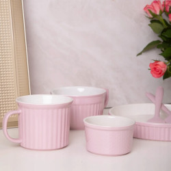 Kubek na zupę ceramiczny duży kubek do kawy Altom Design Fusion Pink 650 ml