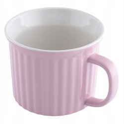 Kubek na zupę ceramiczny duży kubek do kawy Altom Design Fusion Pink 650 ml