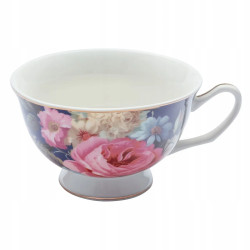 Filiżanka do kawy herbaty ze spodkiem porcelanowa Altom Design Róża 220 ml