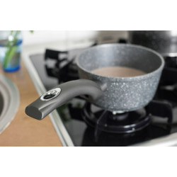 Rondel z powłoką nieprzywierającą Valdinox Rock 1,1 l 16 cm indukcja i gaz
