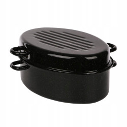 BRYTFANNA EMALIOWANA 7.1+ POKRYWA 3.1L ŚR.38CM WYS.18CM