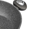 Patelnia głęboka z uchwytami nieprzywierająca Valdinox Rock 28 cm indukcja