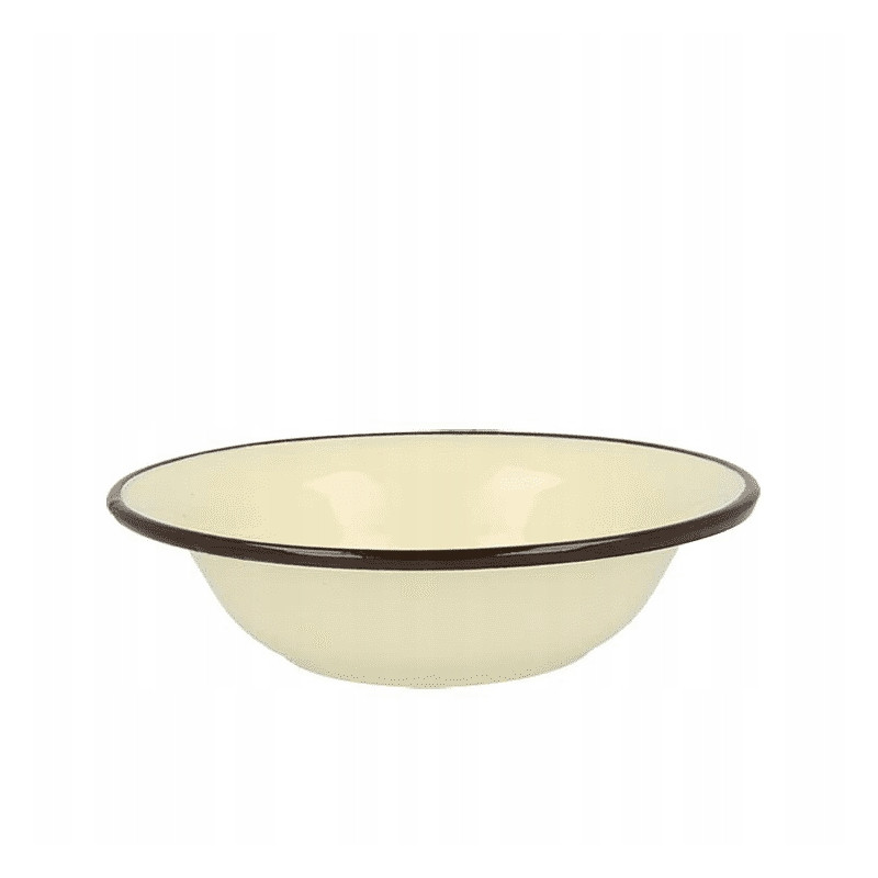 MISKA EMALIOWANA 0.95L ŚR.20CM WYS.5.3CM KREM