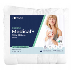 KOŁDRA 140x200 ANTYALERGICZNA AMW 95° POLSKA MEDYCZNA ATEST CAŁOROCZNA