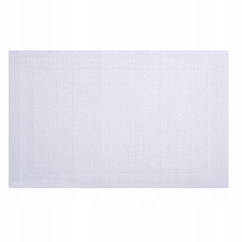 Mata stołowa Velvet PVC/PS 45 x 30 cm biała AMBITION