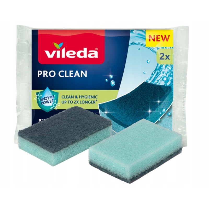 Vileda Zmywak Kuchenny Vileda z Enzymami Pro Clean 2 szt